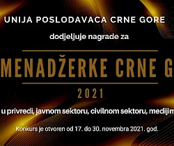 Konkurs za NAJ MENADŽERKE u Crnoj Gori 2021